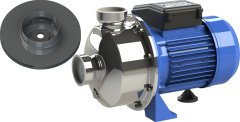 Sumak SMINOX/K-150-S Sıcak Su Paslanmaz Santrifüj Pompa Kapalı Fan 90°C Monofaze (220V) 1.5HP